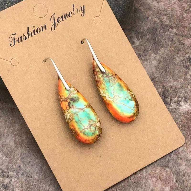 Ladies Drop Earrings Drop-shaped Drop Earrings Colorful Jewelry