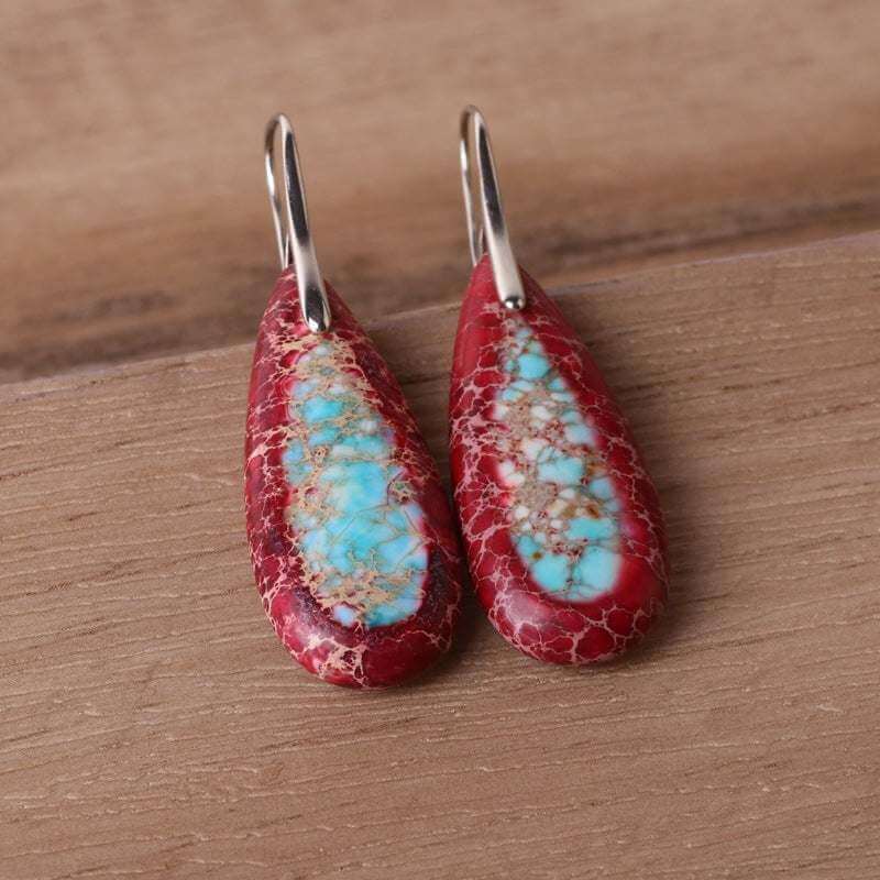 Ladies Drop Earrings Drop-shaped Drop Earrings Colorful Jewelry