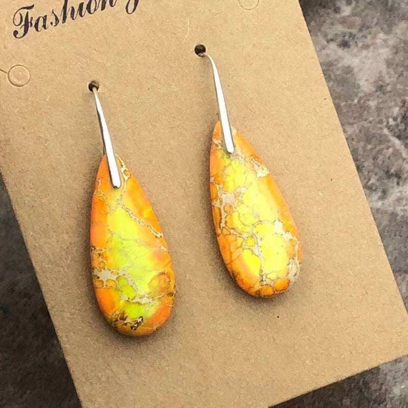 Ladies Drop Earrings Drop-shaped Drop Earrings Colorful Jewelry