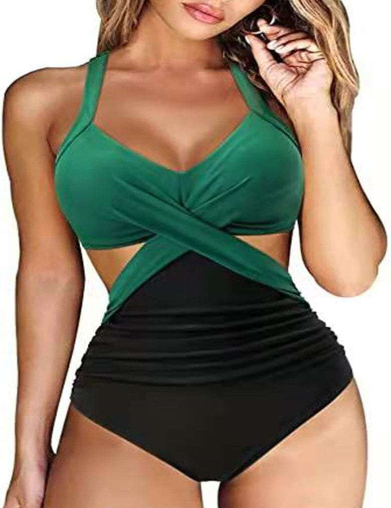 Multicolor Split Bikini Ladies Swimwear