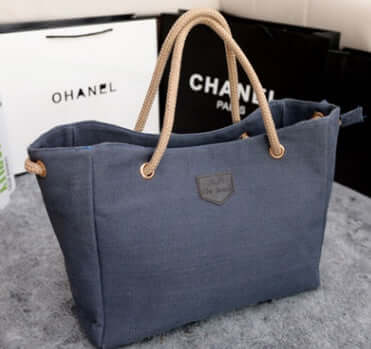 Canvas bag Korean version of the trend of simple shopping bags handbags shoulder mobile handbags