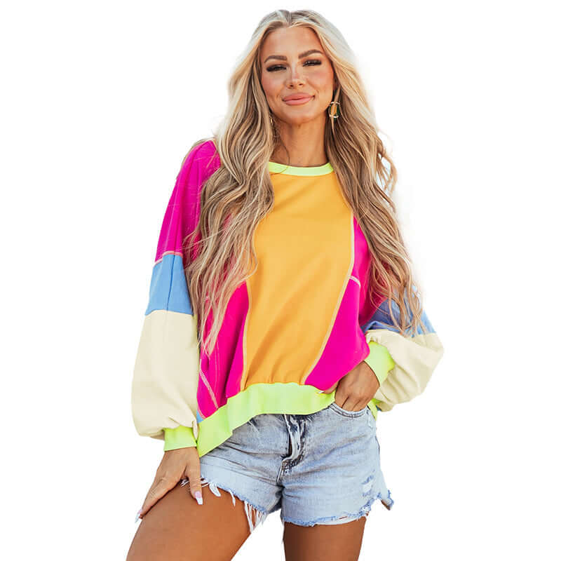 New Round Neck Long Sleeved Pullover Sweater With Multiple Colors